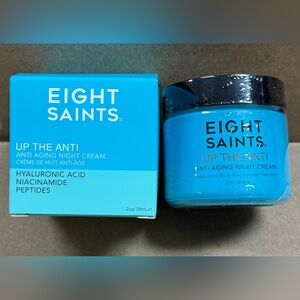 NIB Eight Saints Skin Care up the anti Night Cream Face Moisturizer 2oz Peptides